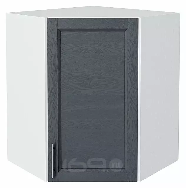 Шкаф верхний угловой Сканди Graphite Softwood Белый 716*600*600