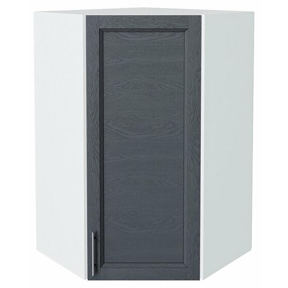 Шкаф верхний угловой Сканди Graphite Softwood Белый 920*600*600