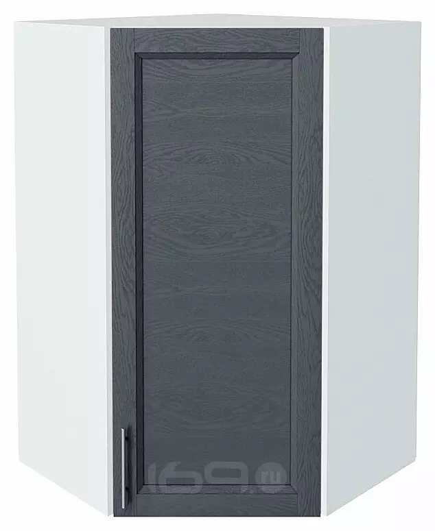 Шкаф верхний угловой Сканди Graphite Softwood Белый 920*600*600