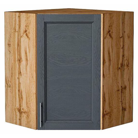 Шкаф верхний угловой Сканди Graphite Softwood Дуб Вотан 716*600*600