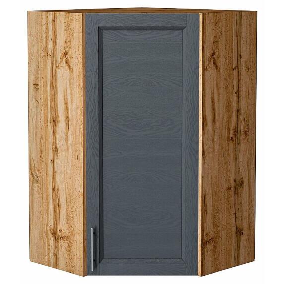 Шкаф верхний угловой Сканди Graphite Softwood Дуб Вотан 920*600*600