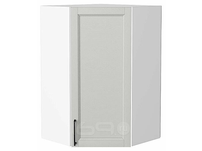 Шкаф верхний угловой Сканди Grey Silkwood/Белый 920*600*600