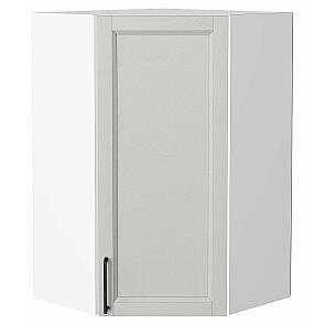 Шкаф верхний угловой Сканди Grey Silkwood/Белый 920*600*600