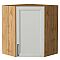 Шкаф верхний угловой Сканди Grey Silkwood/Дуб Вотан 716*600*600