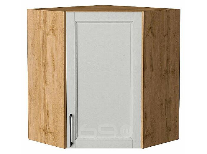 Шкаф верхний угловой Сканди Grey Silkwood/Дуб Вотан 716*600*600