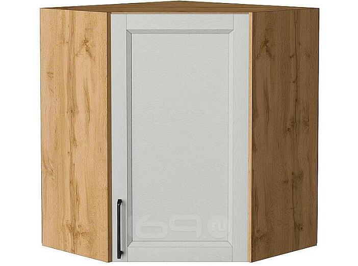 Шкаф верхний угловой Сканди Grey Silkwood/Дуб Вотан 716*600*600
