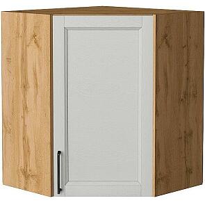 Шкаф верхний угловой Сканди Grey Silkwood/Дуб Вотан 716*600*600