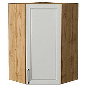 Шкаф верхний угловой Сканди Grey Silkwood/Дуб Вотан 920*600*600