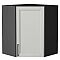 Шкаф верхний угловой Сканди Grey Silkwood/Graphite 716*600*600