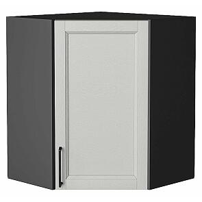 Шкаф верхний угловой Сканди Grey Silkwood/Graphite 716*600*600