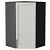 Шкаф верхний угловой Сканди Grey Silkwood/Graphite 920*600*600