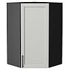 Шкаф верхний угловой Сканди Grey Silkwood/Graphite 920*600*600