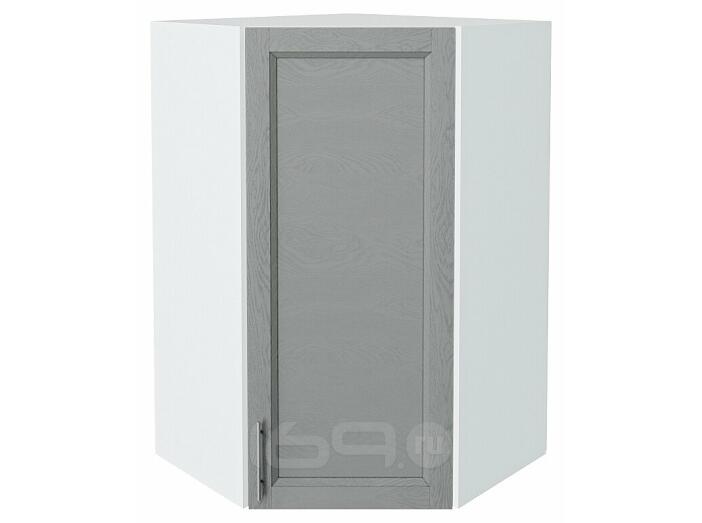 Шкаф верхний угловой Сканди Grey Softwood Белый 920*600*600