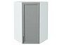 Шкаф верхний угловой Сканди Grey Softwood Белый 920*600*600