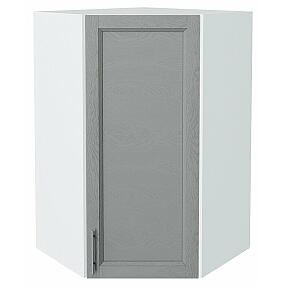 Шкаф верхний угловой Сканди Grey Softwood Белый 920*600*600