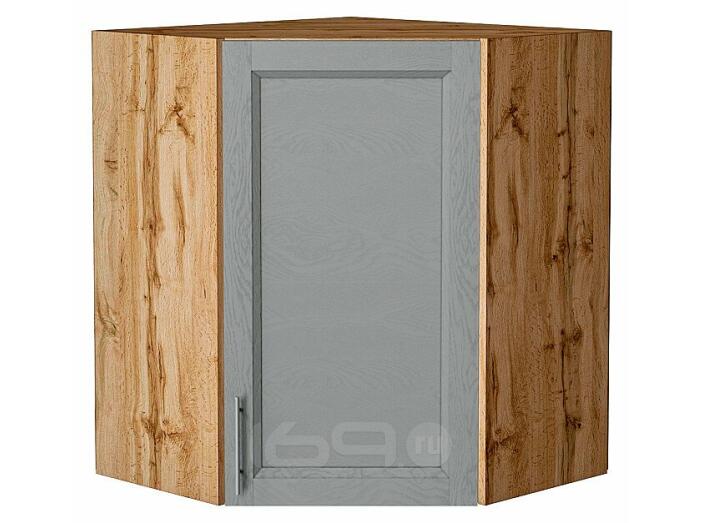 Шкаф верхний угловой Сканди Grey Softwood Дуб Вотан 716*600*600