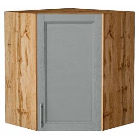 Шкаф верхний угловой Сканди Grey Softwood Дуб Вотан 716*600*600