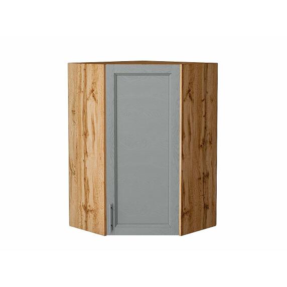 Шкаф верхний угловой Сканди Grey Softwood Дуб Вотан 920*600*600