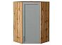 Шкаф верхний угловой Сканди Grey Softwood Дуб Вотан 920*600*600