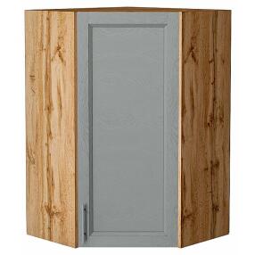 Шкаф верхний угловой Сканди Grey Softwood Дуб Вотан 920*600*600