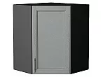 Шкаф верхний угловой Сканди Grey Softwood Graphite 716*600*600
