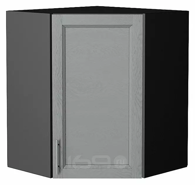 Шкаф верхний угловой Сканди Grey Softwood Graphite 716*600*600
