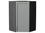 Шкаф верхний угловой Сканди Grey Softwood Graphite 920*600*600