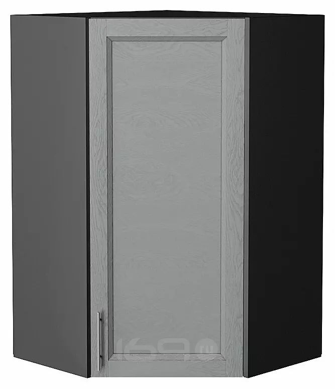 Шкаф верхний угловой Сканди Grey Softwood Graphite 920*600*600
