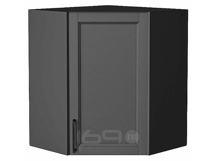 Шкаф верхний угловой Сканди Stormy Silkwood/Graphite 716*600*600