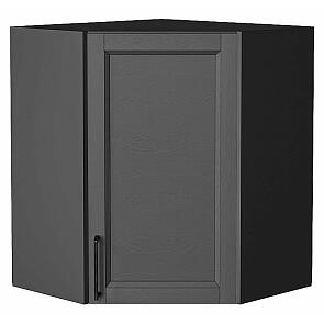 Шкаф верхний угловой Сканди Stormy Silkwood/Graphite 716*600*600