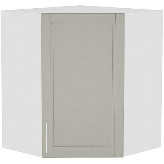 Шкаф верхний угловой Сканди ВУ 590 Grey Softwood-Белый