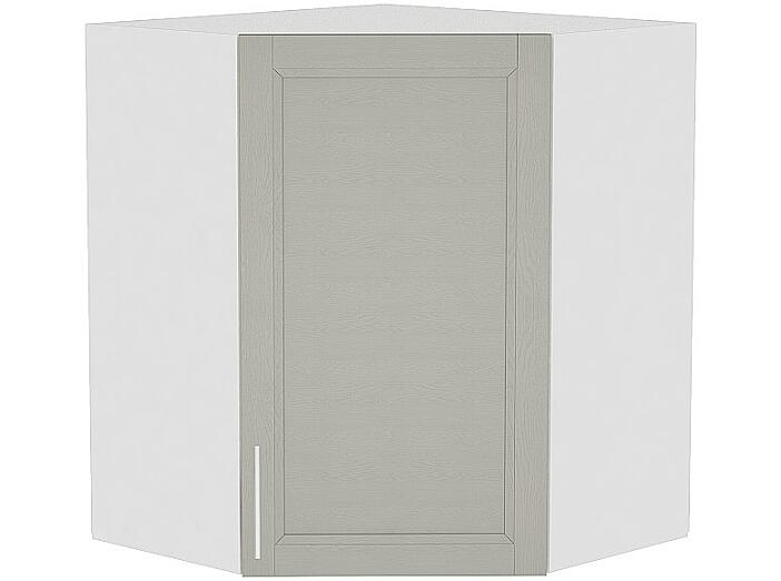 Шкаф верхний угловой Сканди ВУ 599 Grey Softwood-Белый