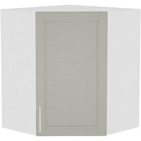 Шкаф верхний угловой Сканди ВУ 599 Grey Softwood-Белый
