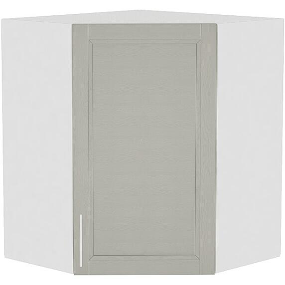 Шкаф верхний угловой Сканди ВУ 599 Grey Softwood-Белый