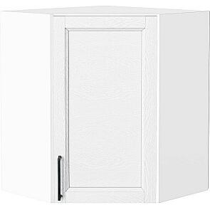 Шкаф верхний угловой Сканди White Silkwood/Белый 716*600*600