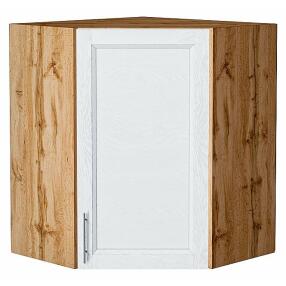 Шкаф верхний угловой Сканди White Softwood Дуб Вотан 716*600*600