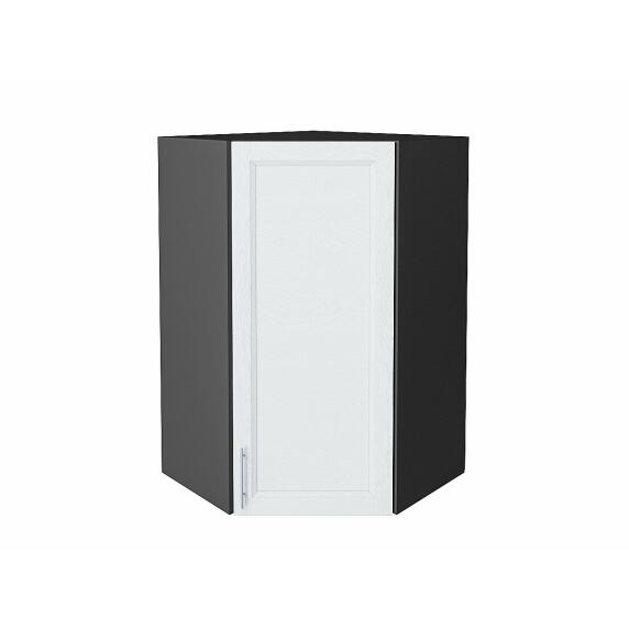 Шкаф верхний угловой Сканди White Softwood Graphite