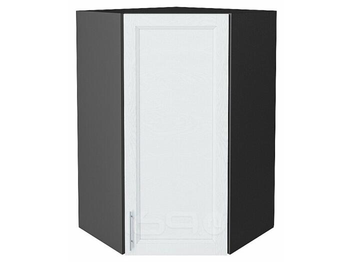 Шкаф верхний угловой Сканди White Softwood Graphite