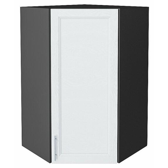 Шкаф верхний угловой Сканди White Softwood Graphite