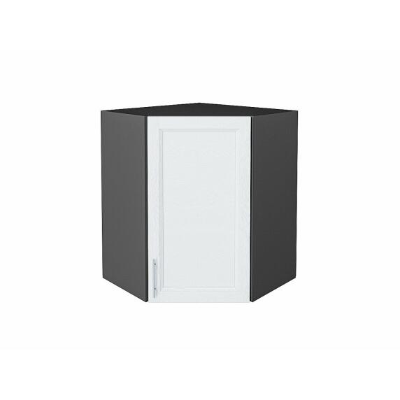 Шкаф верхний угловой Сканди White Softwood Graphite