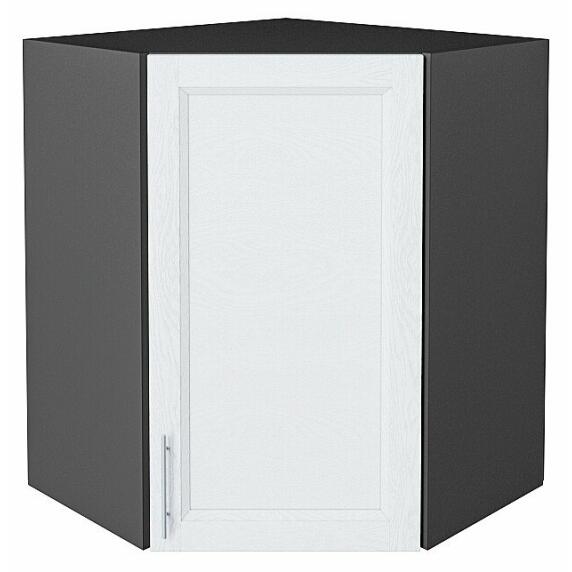 Шкаф верхний угловой Сканди White Softwood Graphite