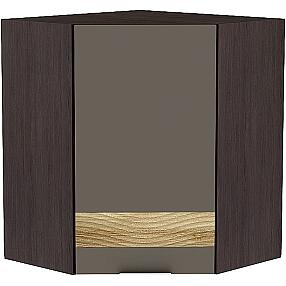 Шкаф верхний угловой Терра DR ВУ 590 Смоки Софт-Венге