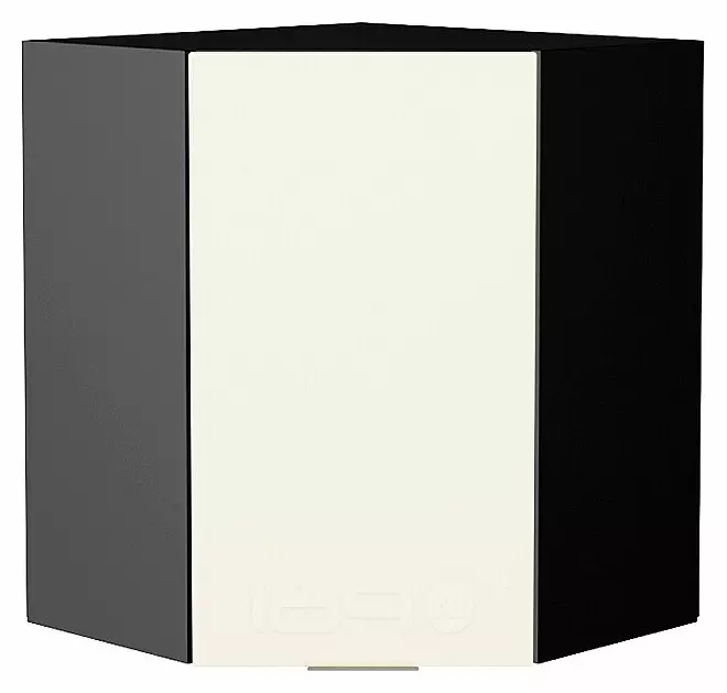 Шкаф верхний угловой Терра Ваниль софт Graphite 716*600*600