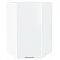 Шкаф верхний угловой Валерия-М Белый глянец Белый 920*600*600 Шкаф верхний угловой Валерия-М Белый глянец Белый 920*600*600