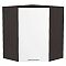 Шкаф верхний угловой Валерия-М Белый глянец Graphite Шкаф верхний угловой Валерия-М Белый глянец Graphite