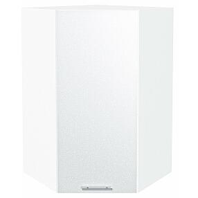 Шкаф верхний угловой Валерия-М Белый металлик Белый 920*600*600