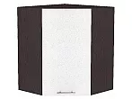 Шкаф верхний угловой Валерия-М Белый металлик Graphite