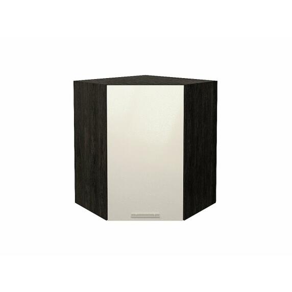 Шкаф верхний угловой Валерия-М Бежевый металлик Graphite 716*600*600