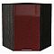Шкаф верхний угловой Валерия-М Гранатовый металлик Graphite