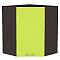 Шкаф верхний угловой Валерия-М Лайм глянец Graphite Шкаф верхний угловой Валерия-М Лайм глянец Graphite
